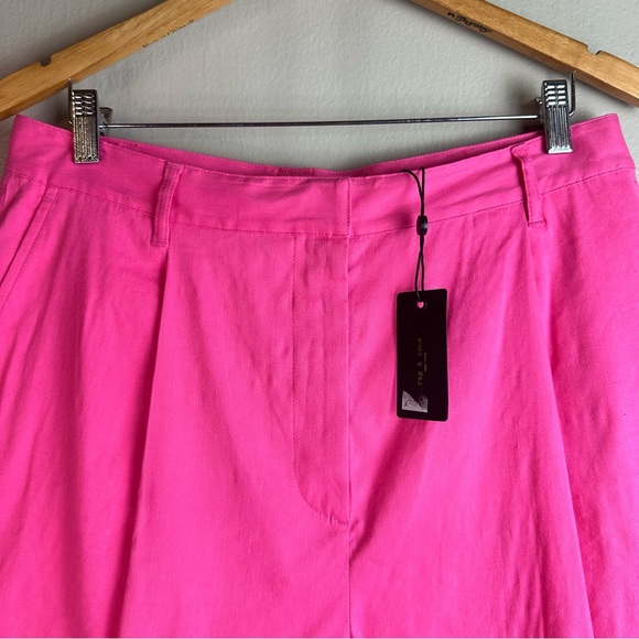 Rag & Bone Magenta Ivy Pleated Linen Short Sz 12 - Picture 4 of 9
